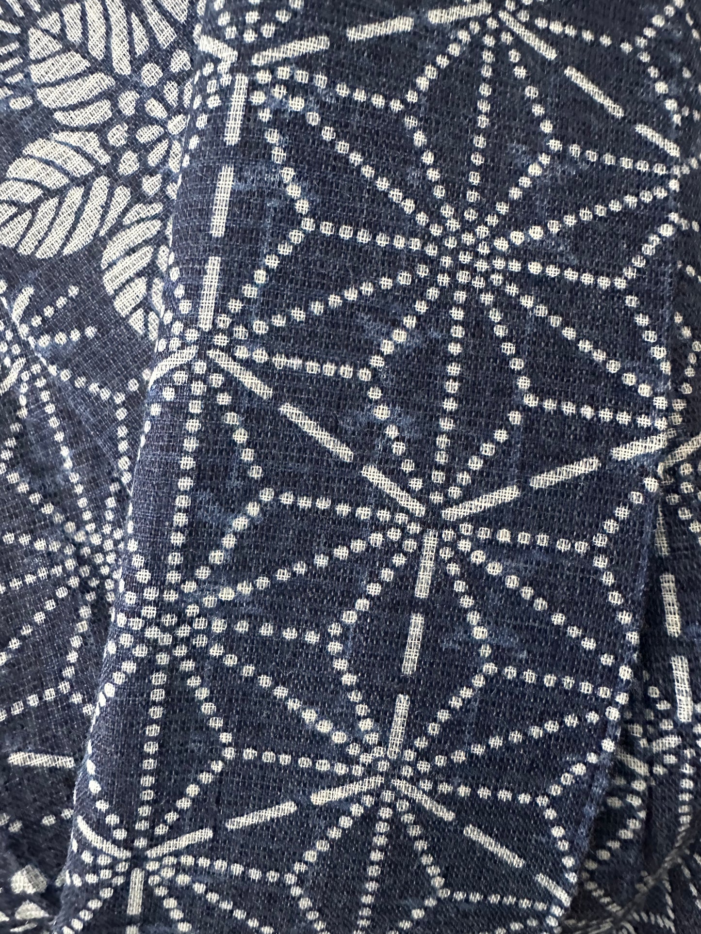 Indigon Asanoha & Kiku Vintage Hitoe -kimono