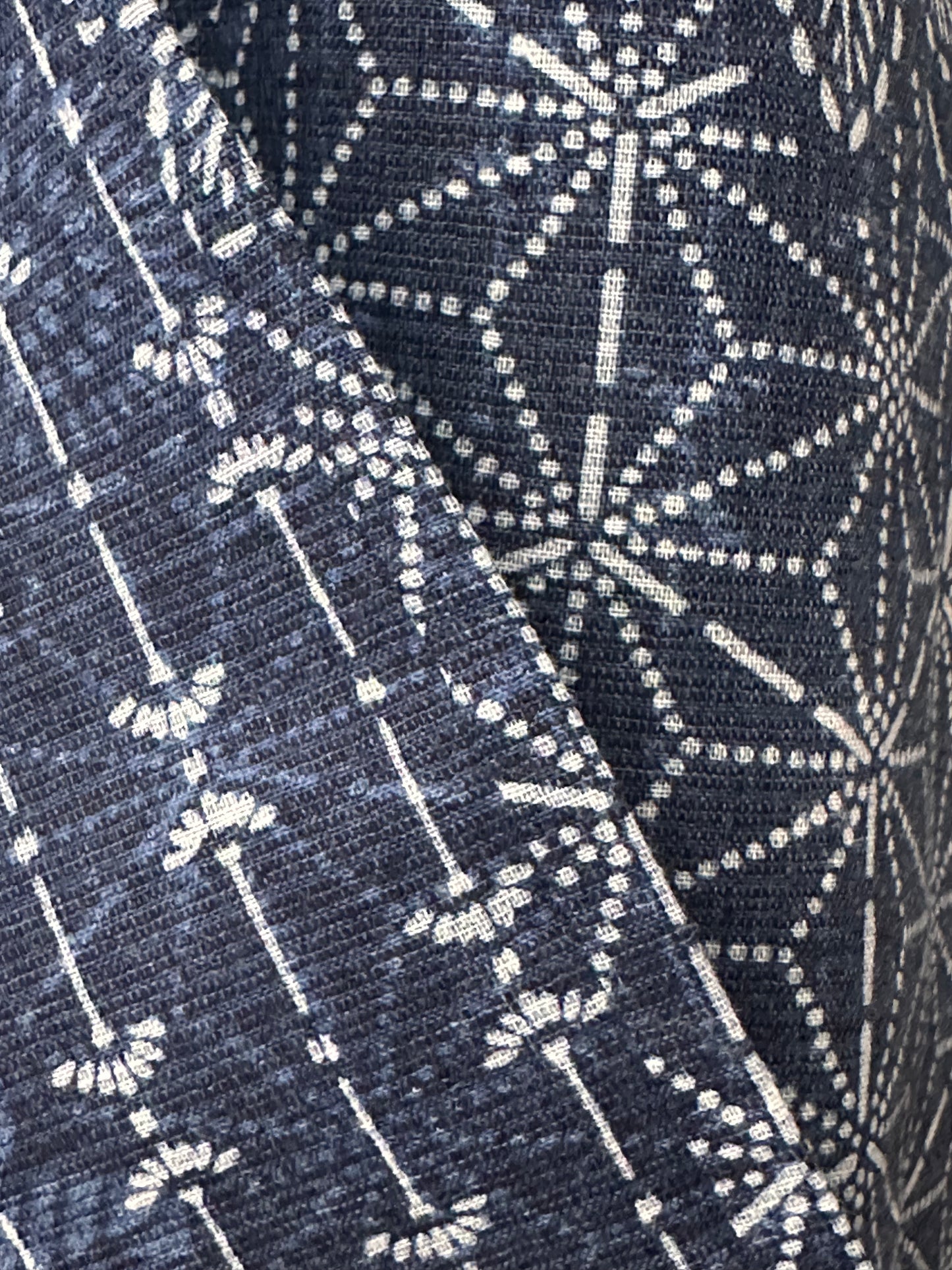 Indigon Asanoha & Kiku Vintage Hitoe -kimono
