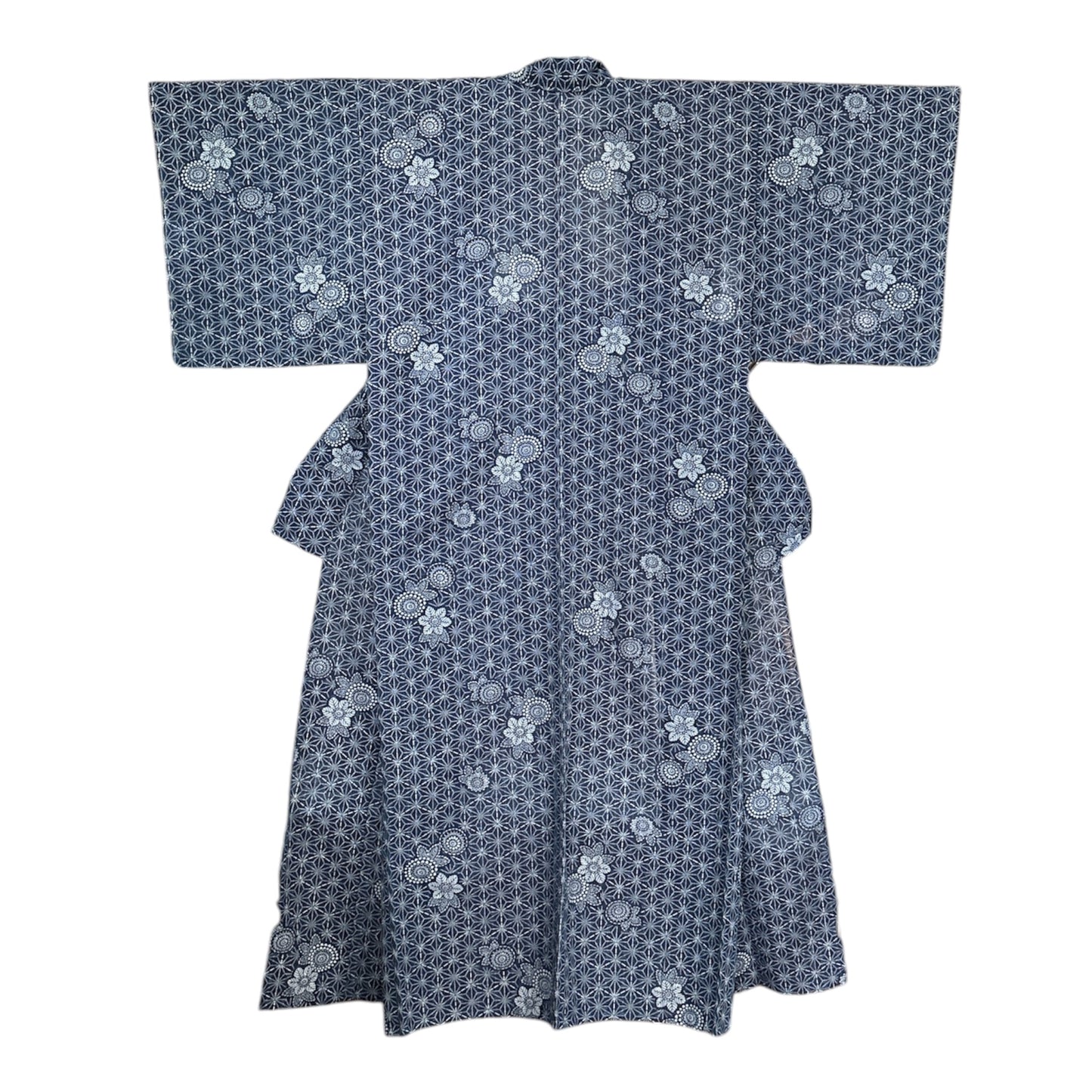 Indigon Asanoha & Kiku Vintage Hitoe -kimono