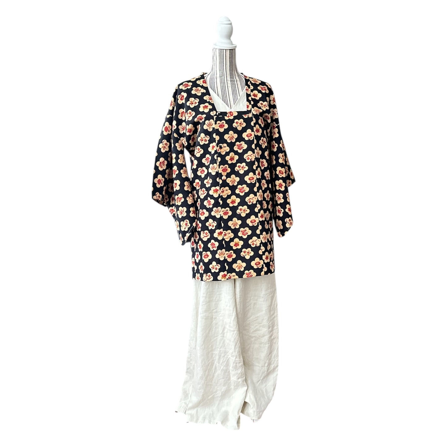 Michiyuki vintage de damă – Ume și motive de bun augur