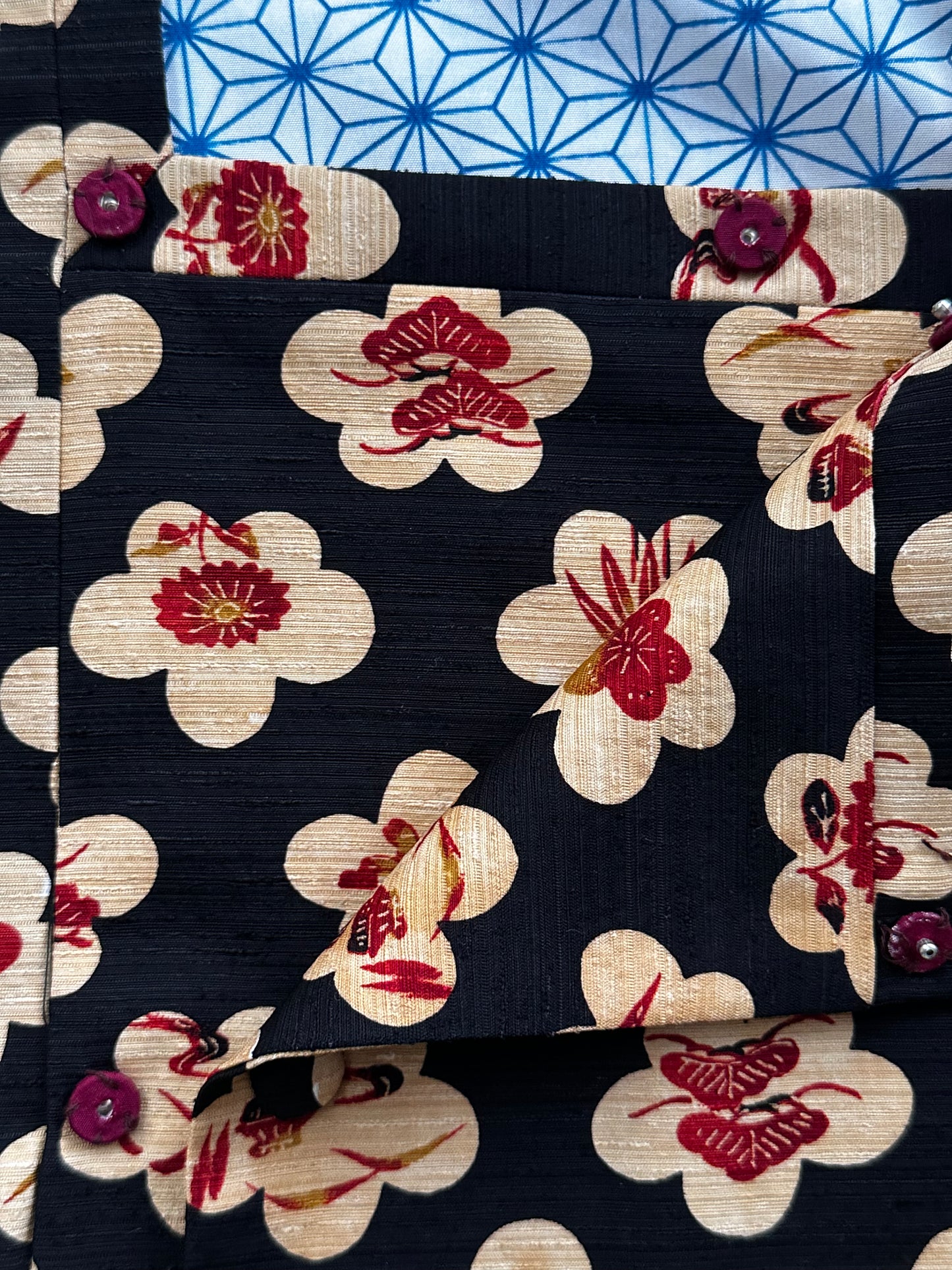 Michiyuki vintage de damă – Ume și motive de bun augur