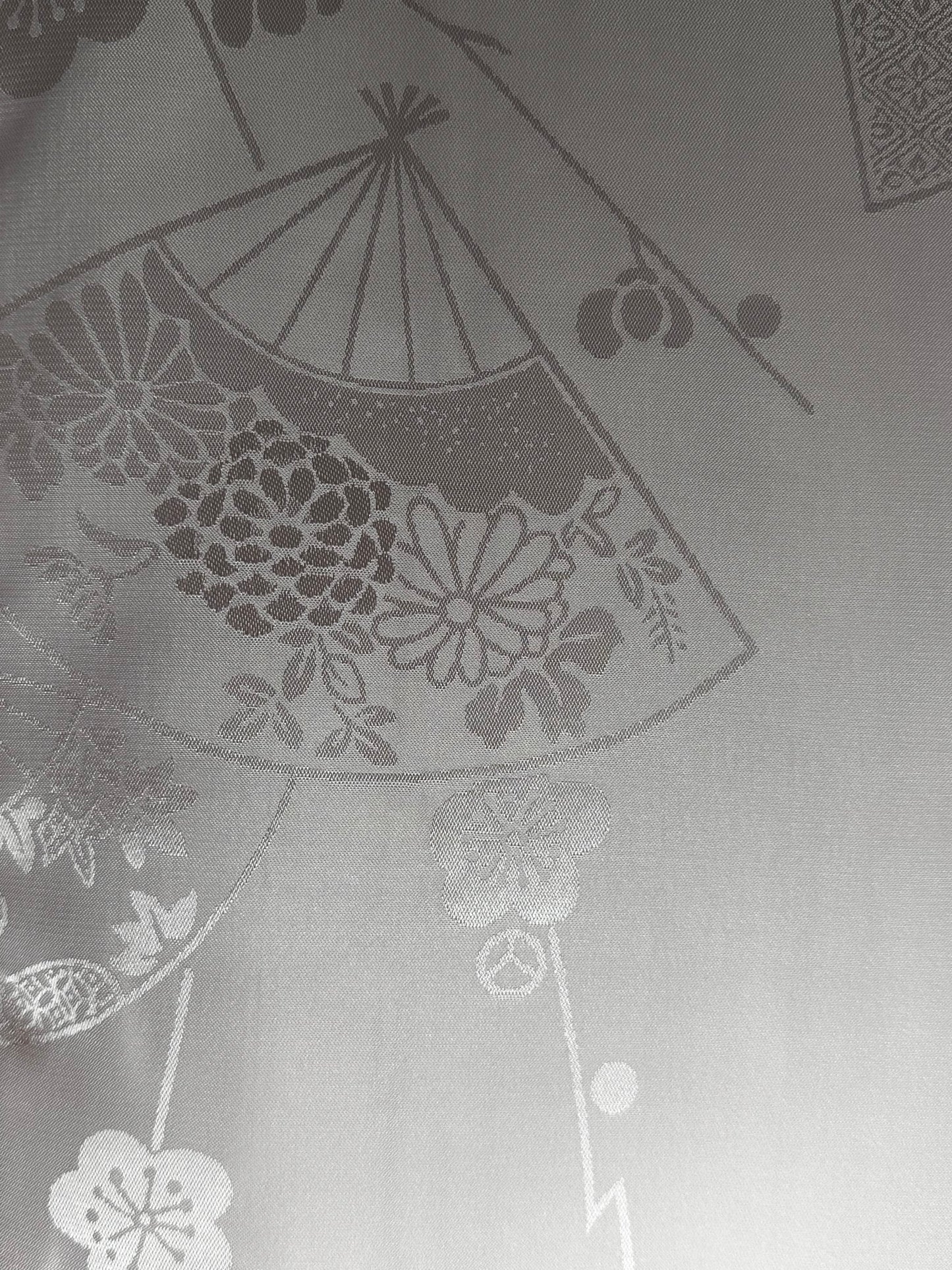 Pinkki luumunkukka-furisode-juban – Koko L