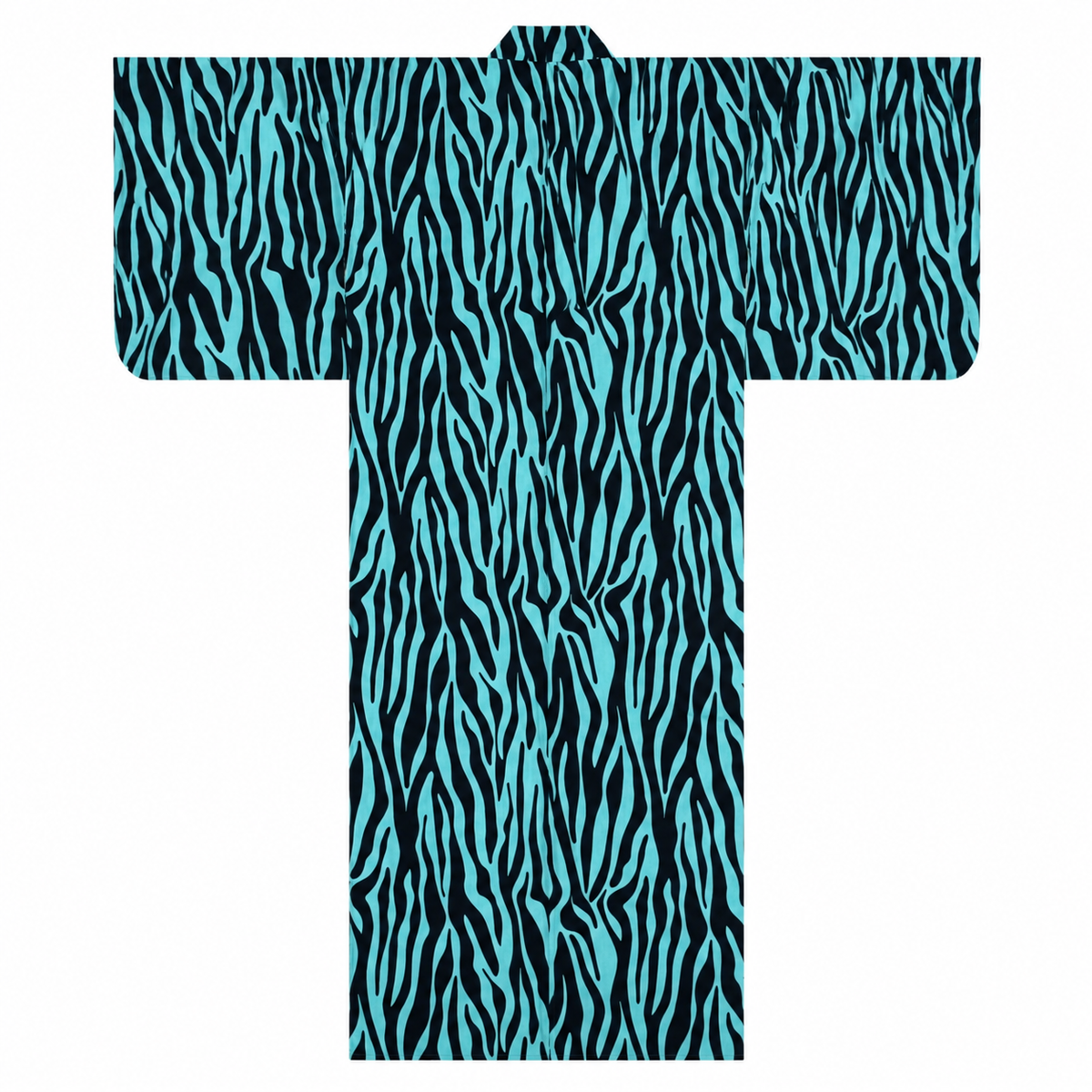 Turquoise Zebra Yukata