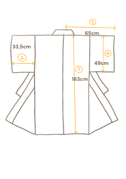 Hand-Sewn Autumn Leaves Yukata with Gold Details