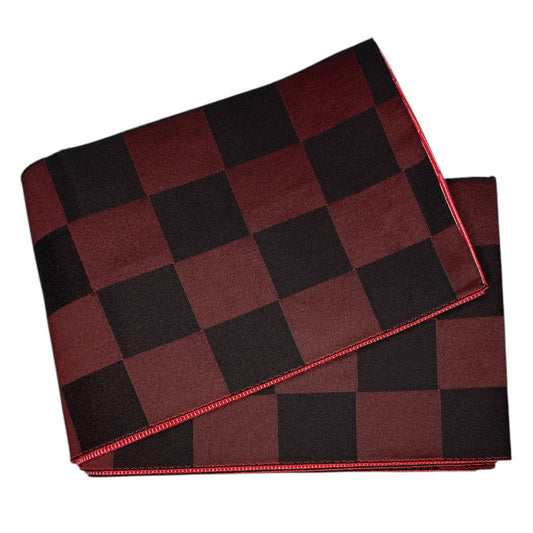 Ichimatsu Black & Red Hanhaba Obi