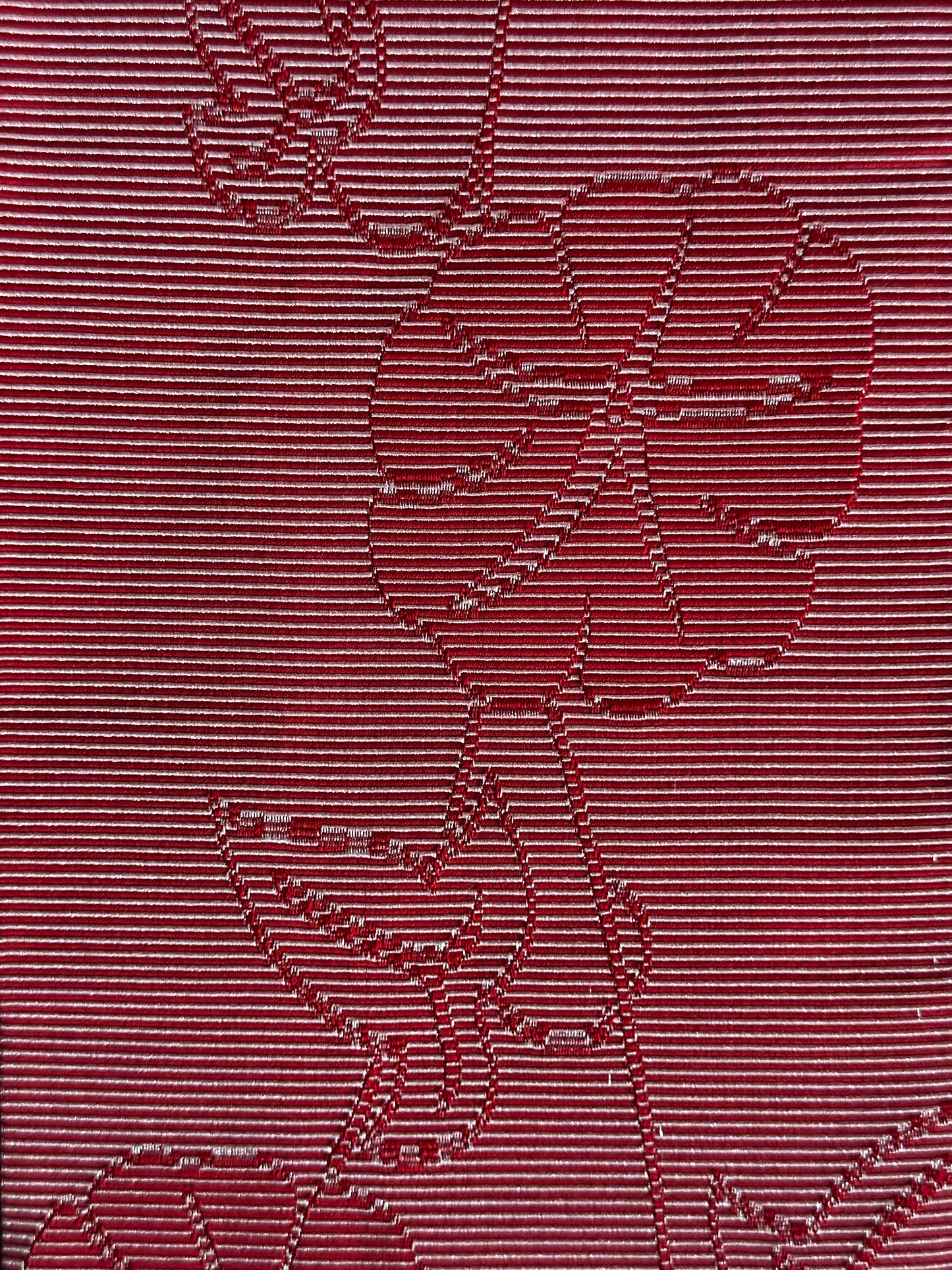 Ichimatsu Black & Red Hanhaba Obi