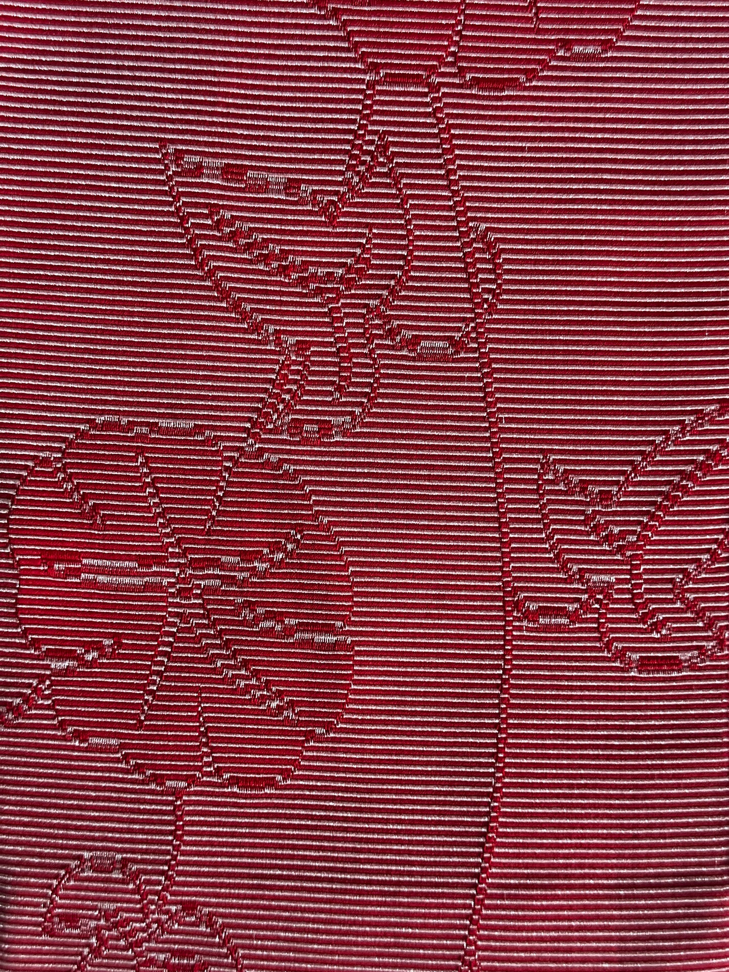 Ichimatsu Black & Red Hanhaba Obi