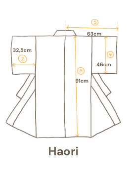 Kasuri Cross Vintage Haori & Kimono Set