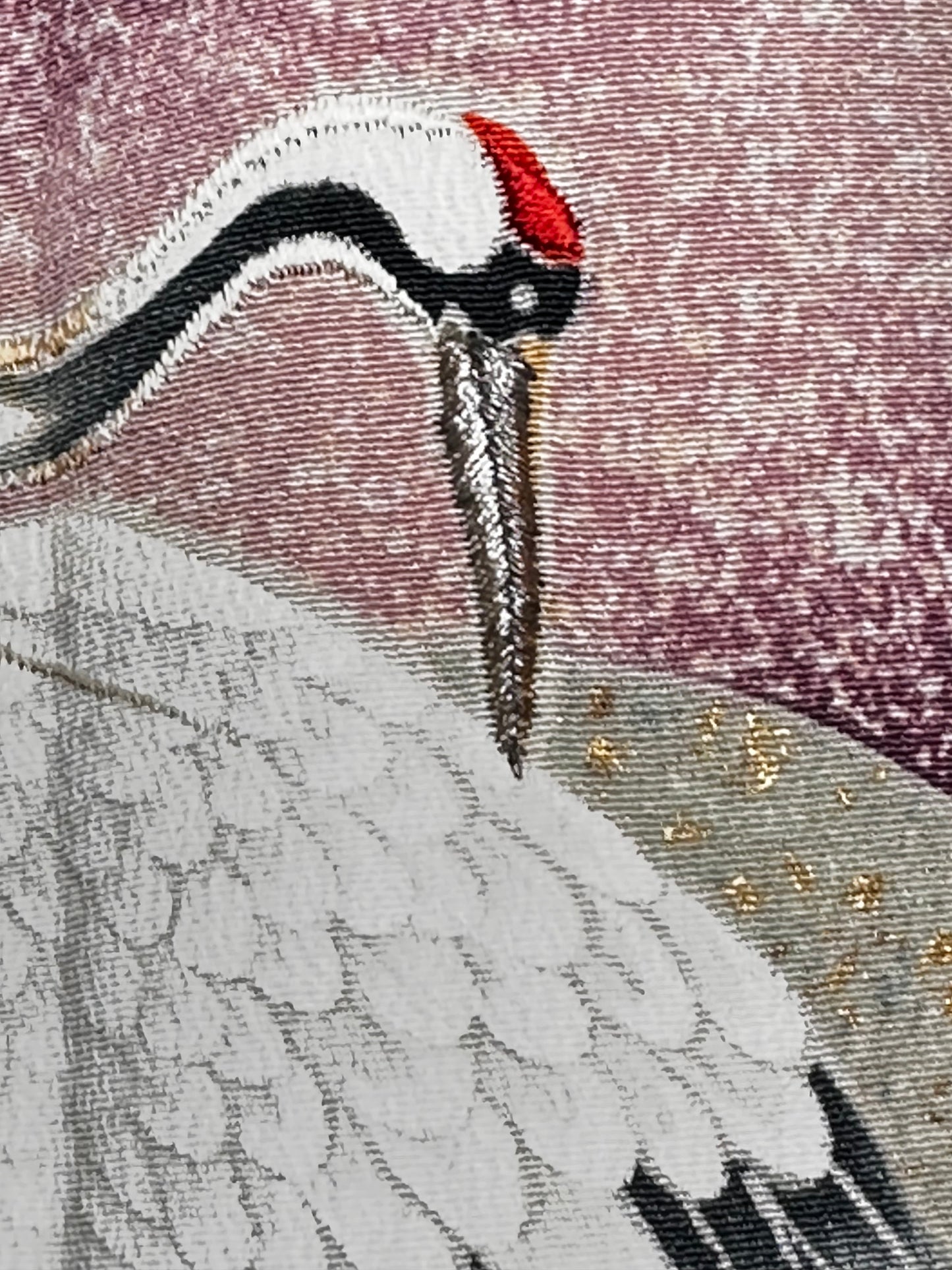 Resting Cranes Kurotomesode