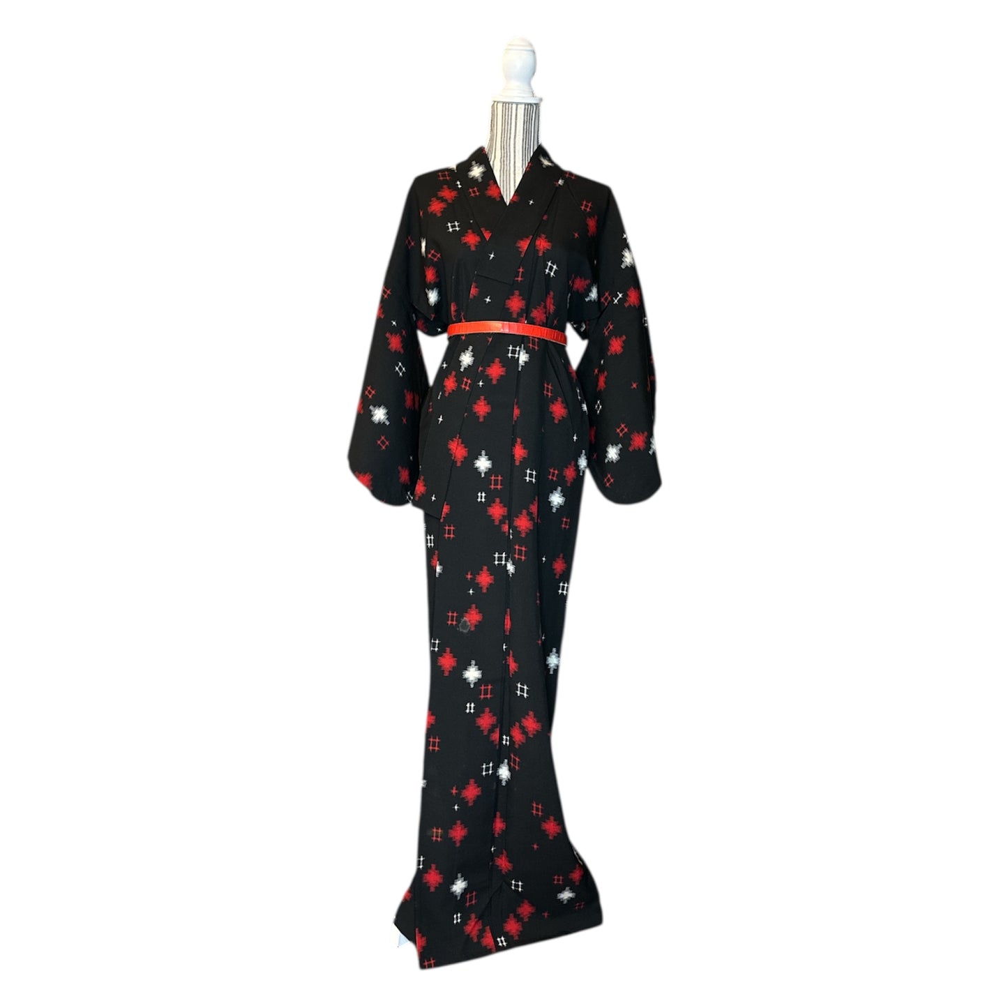 Kasuri Cross Vintage Haori & Kimono Set