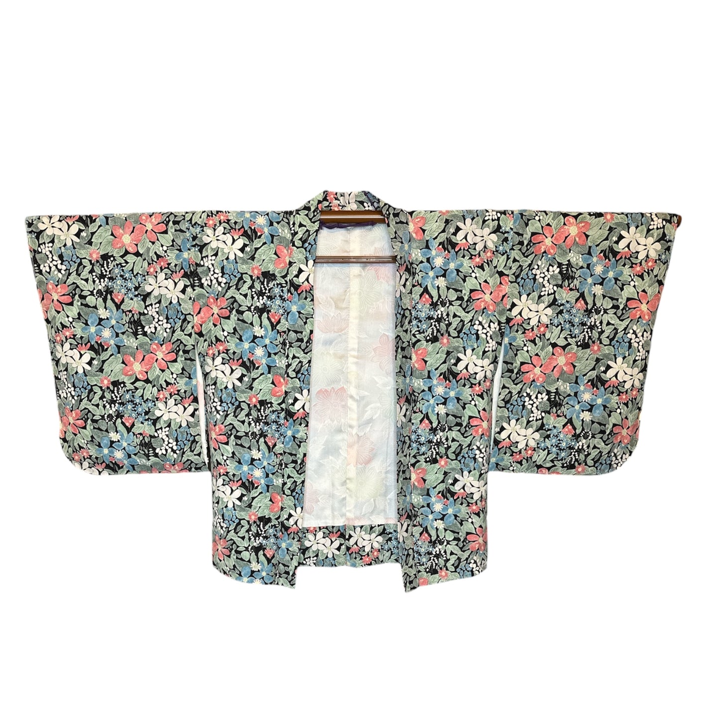 Komon Haori din mătase pictată