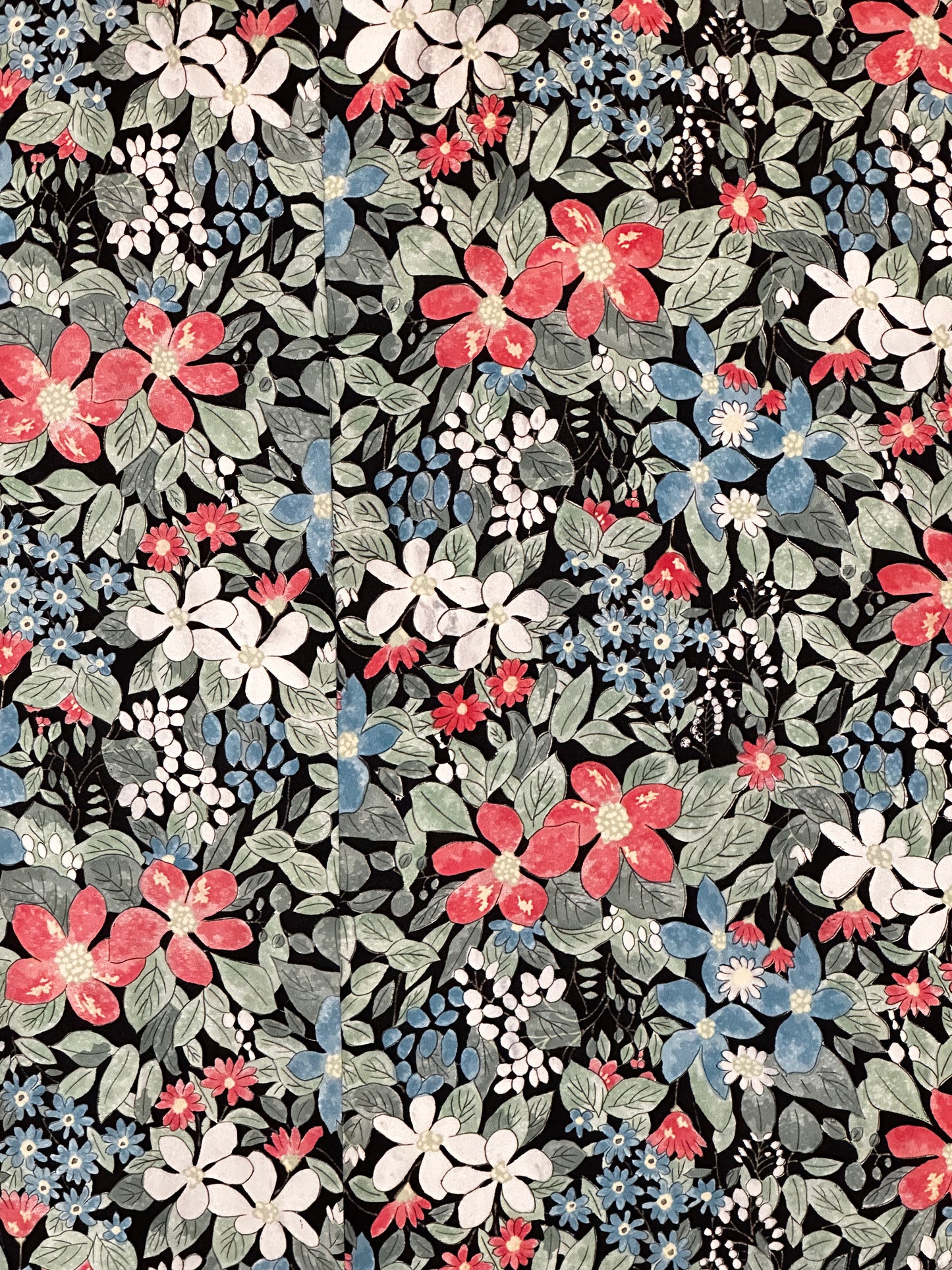 Komon Haori din mătase pictată