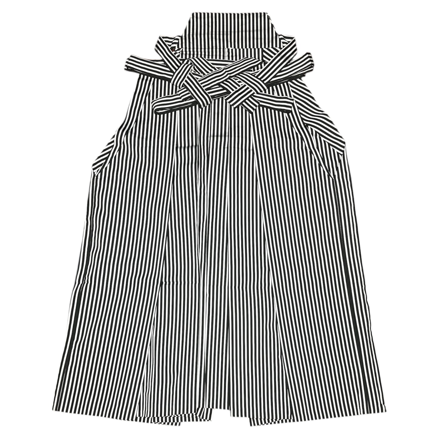 Umanori Hakama | Navy Blue with Grey Stripes