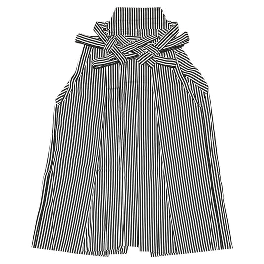 Umanori Hakama | Navy Blue with Grey Stripes