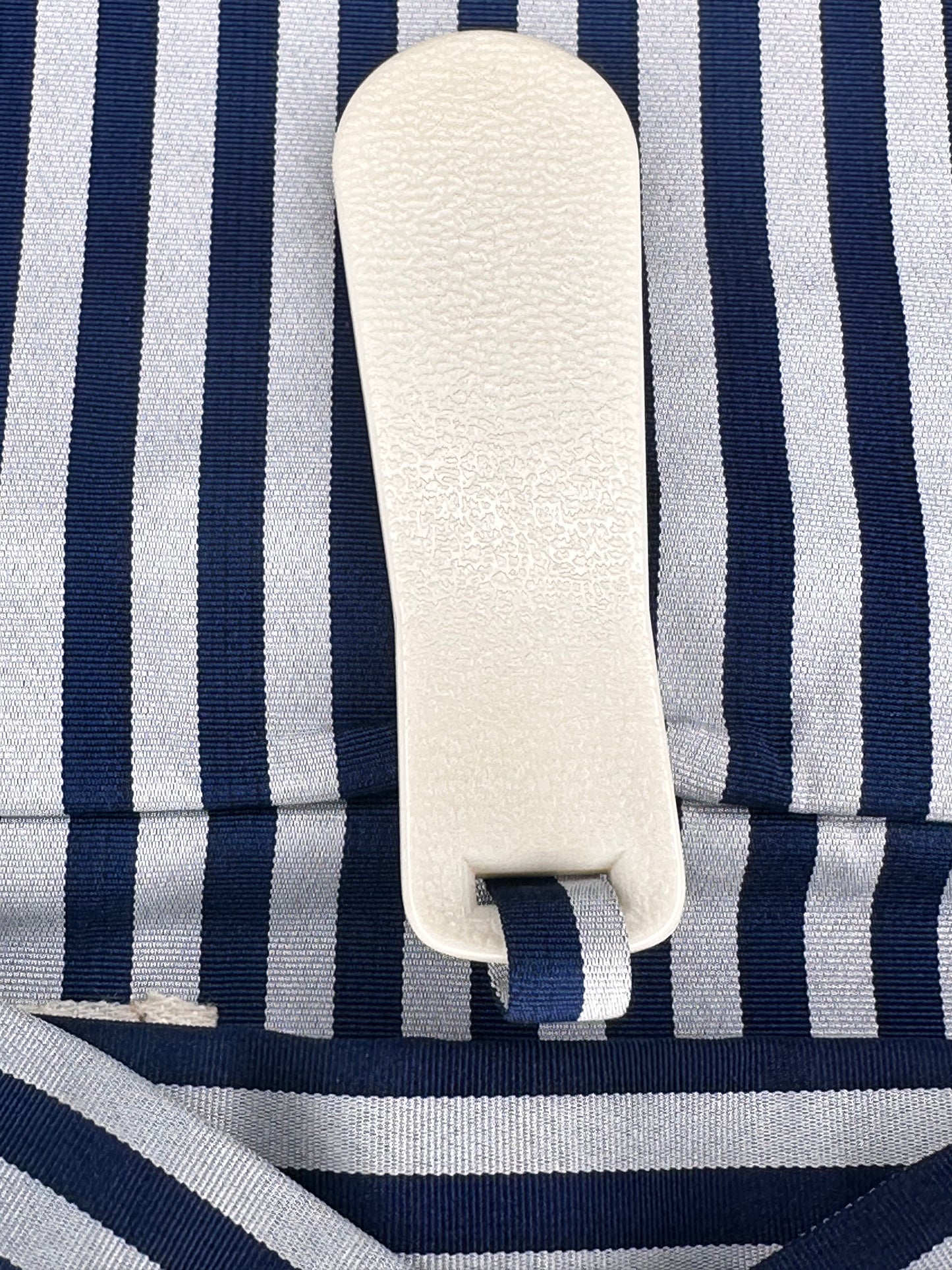 Andon Hakama | Navy Blue with Light Grey Stripes