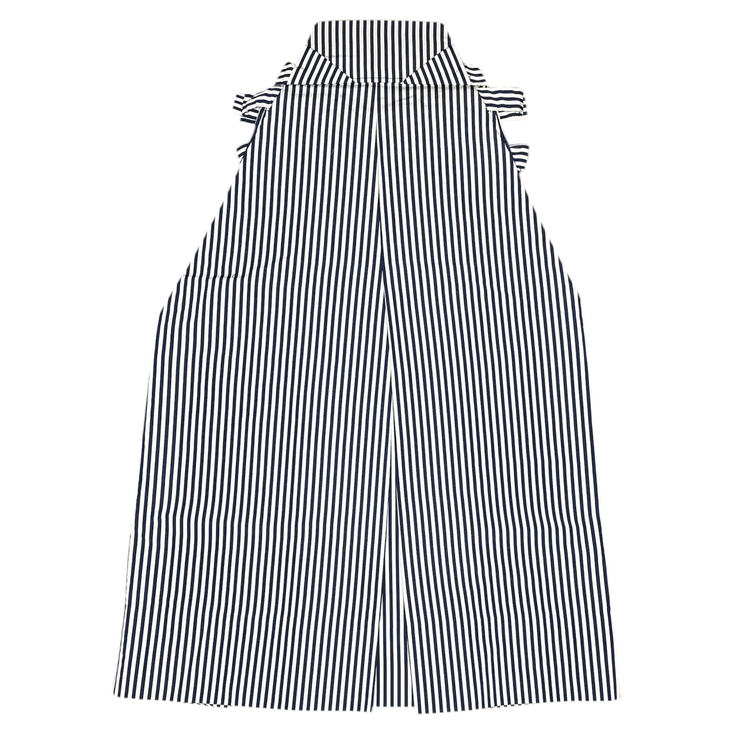 Andon Hakama | Navy Blue with Light Grey Stripes