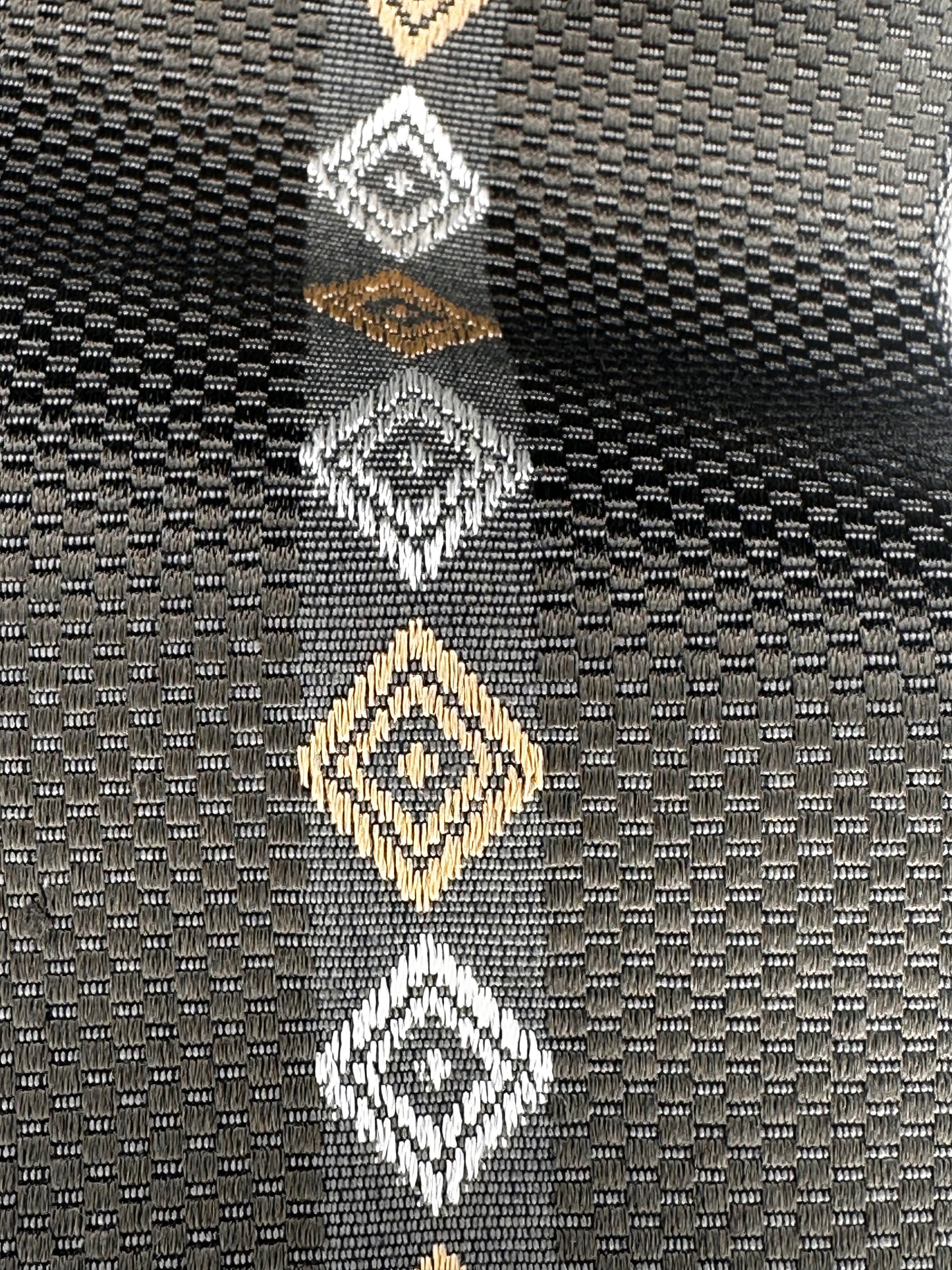 Reversible Dark Olive Kaku Obi