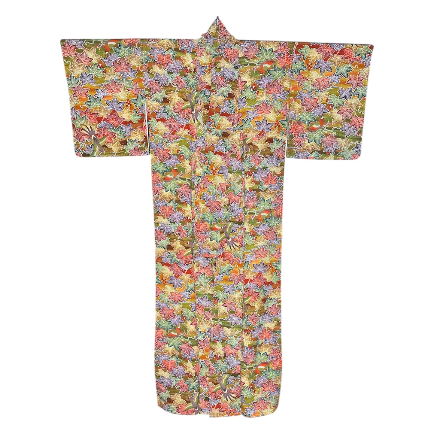 Vivid Autumn Komon Kimono