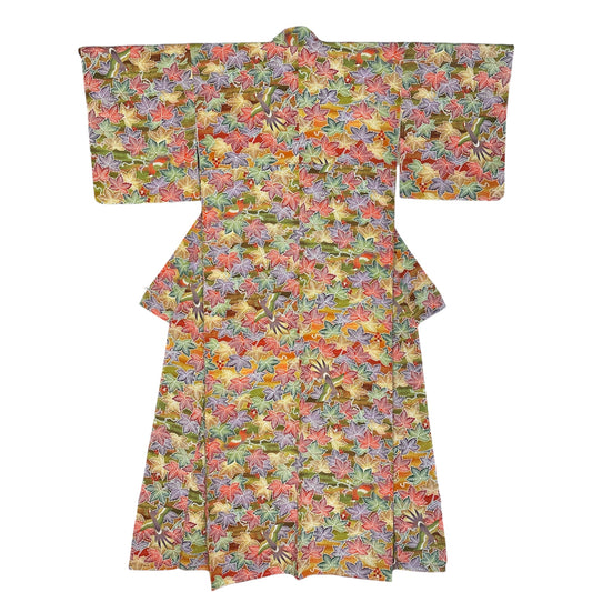 Vivid Autumn Komon Kimono