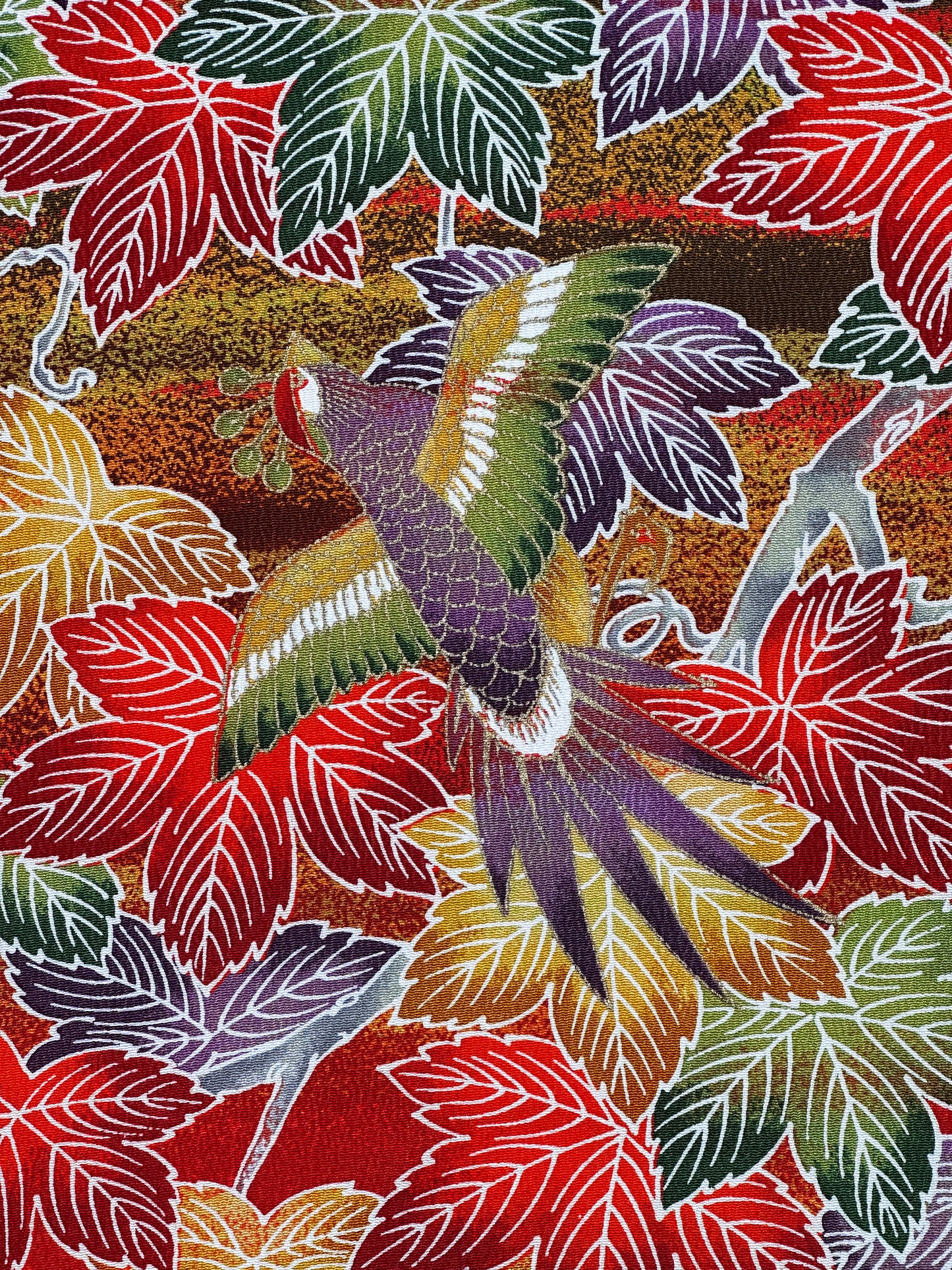 Vivid Autumn Komon Kimono