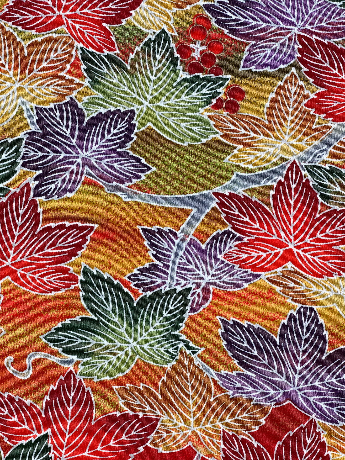 Vivid Autumn Komon Kimono
