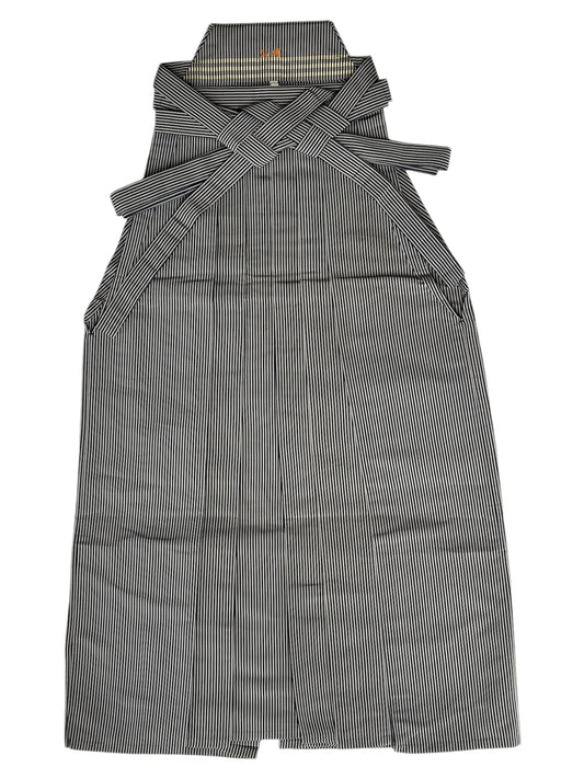 Navy & Grey Silk Umanori Hakama