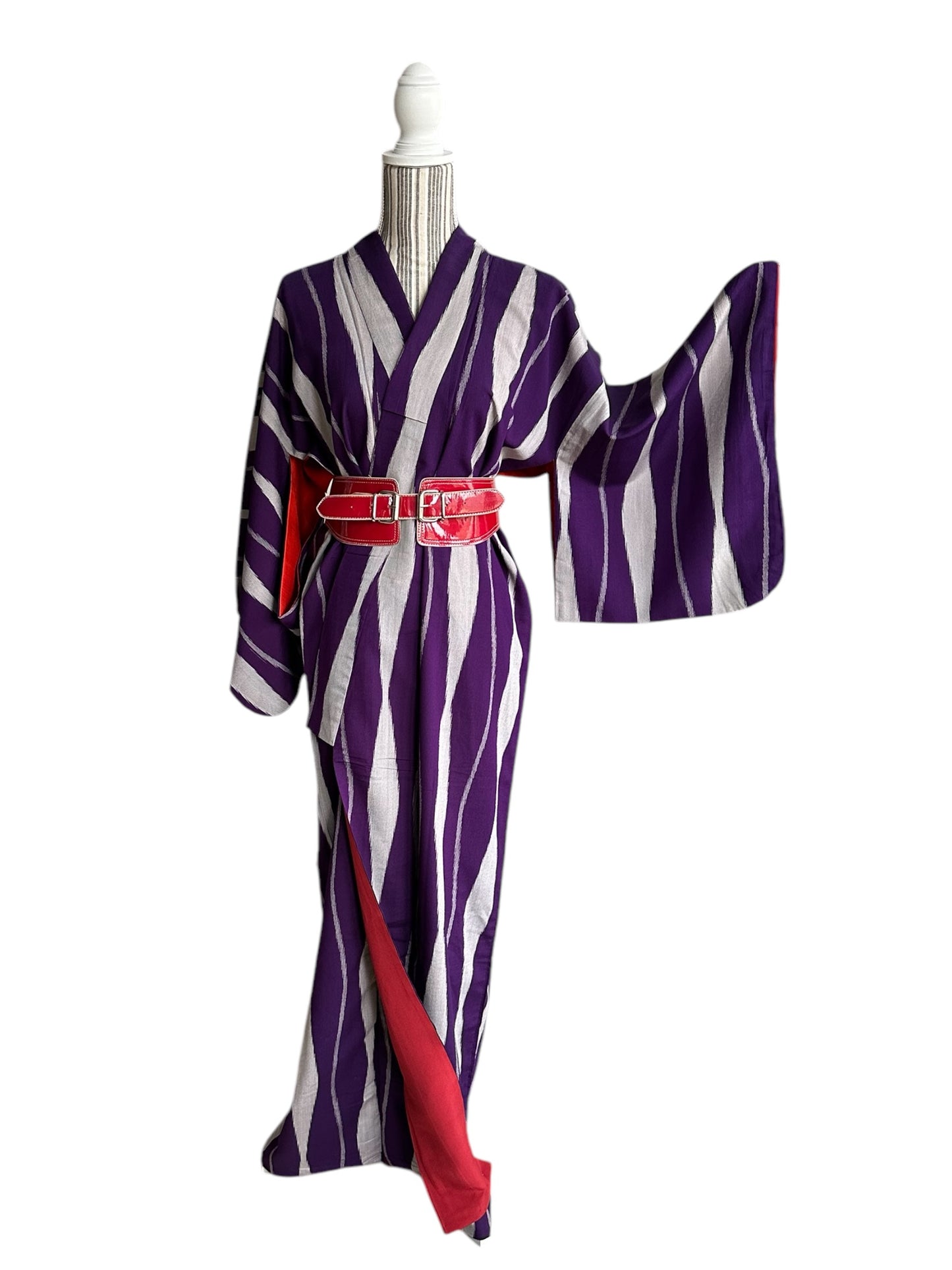 Vibrant Violet Meisen Kimono