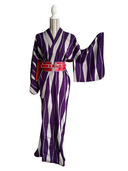 Vibrant Violet Meisen Kimono