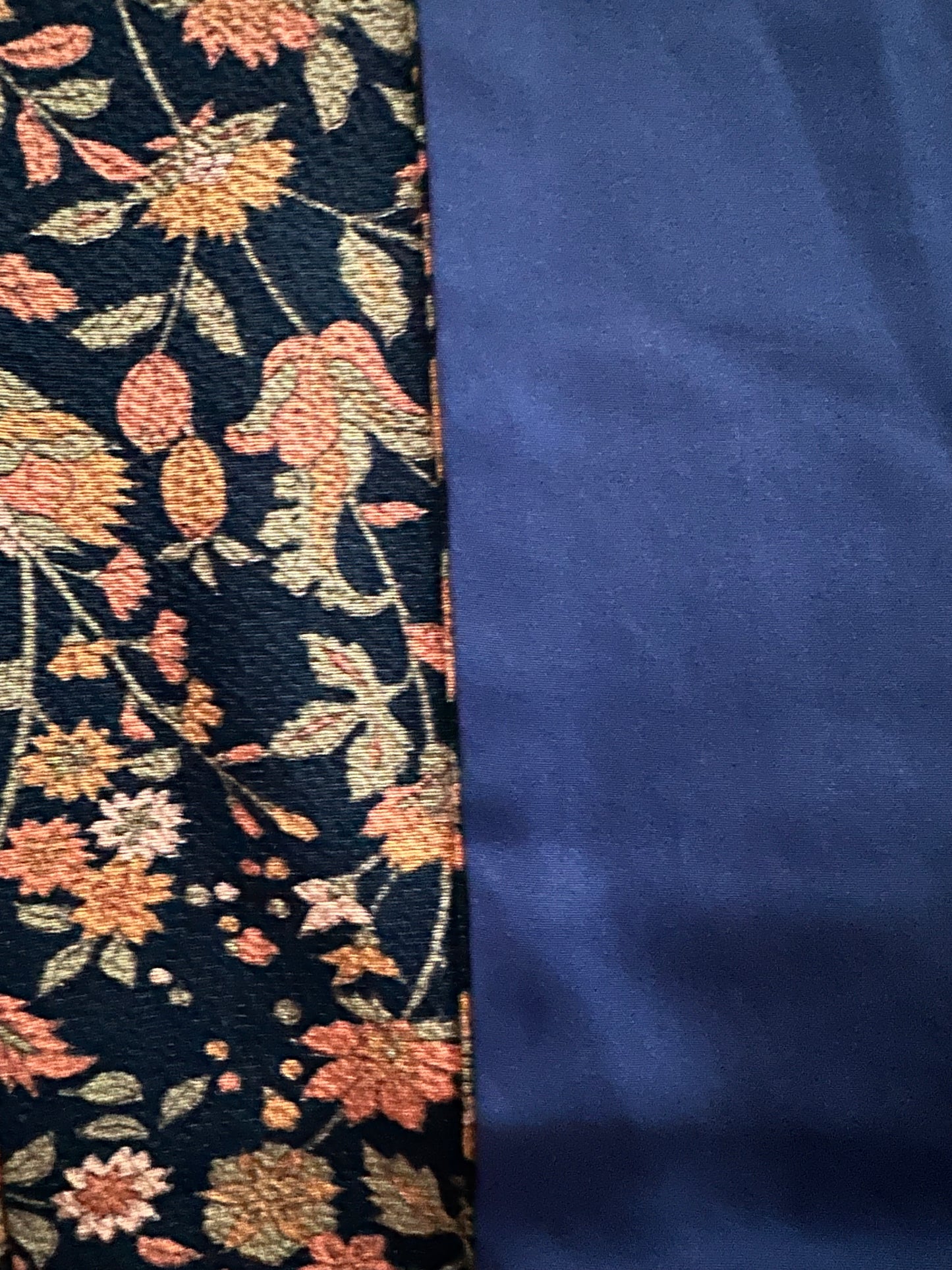 Indigo Blue Floral Komon Kimono