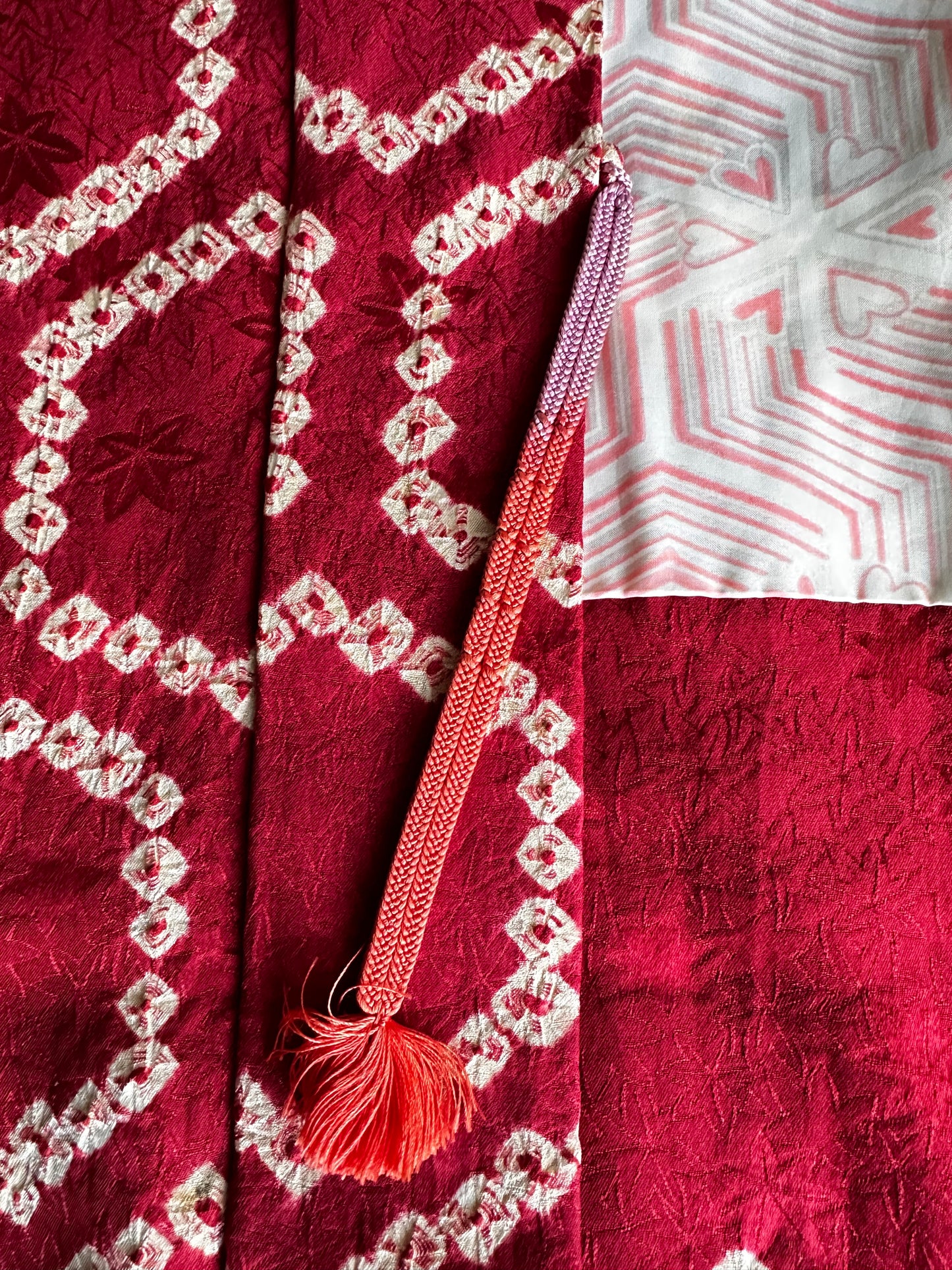 Shibori Kikko Red Haori