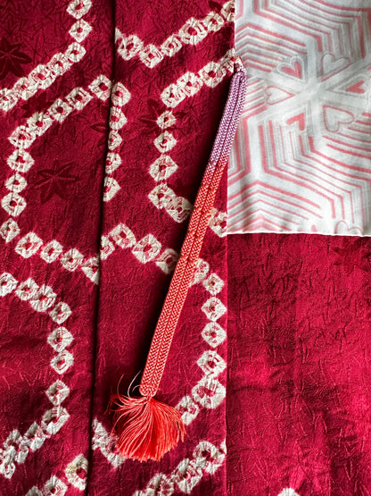 Shibori Kikko Red Haori