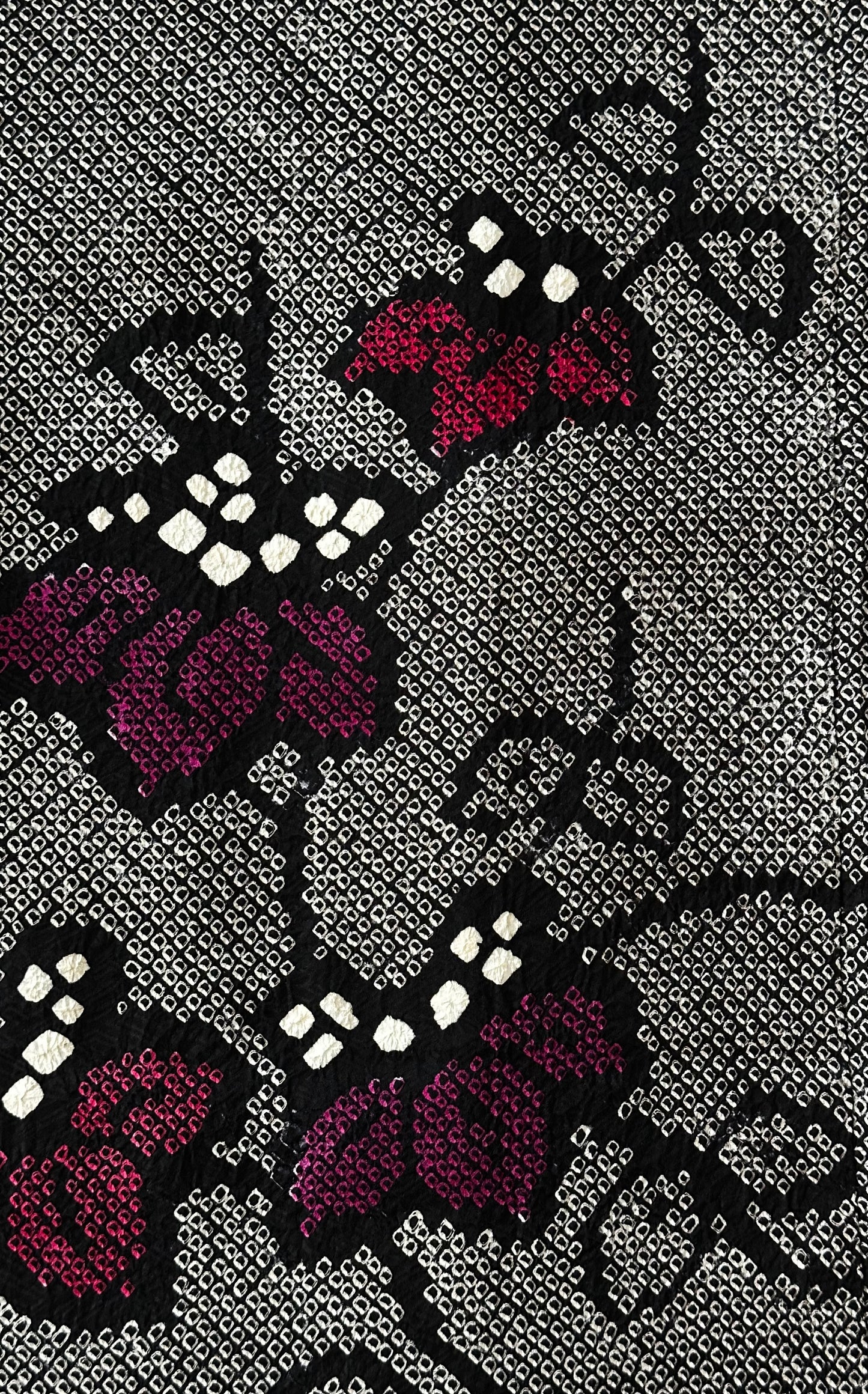Red & Purple Floral Shibori Haori