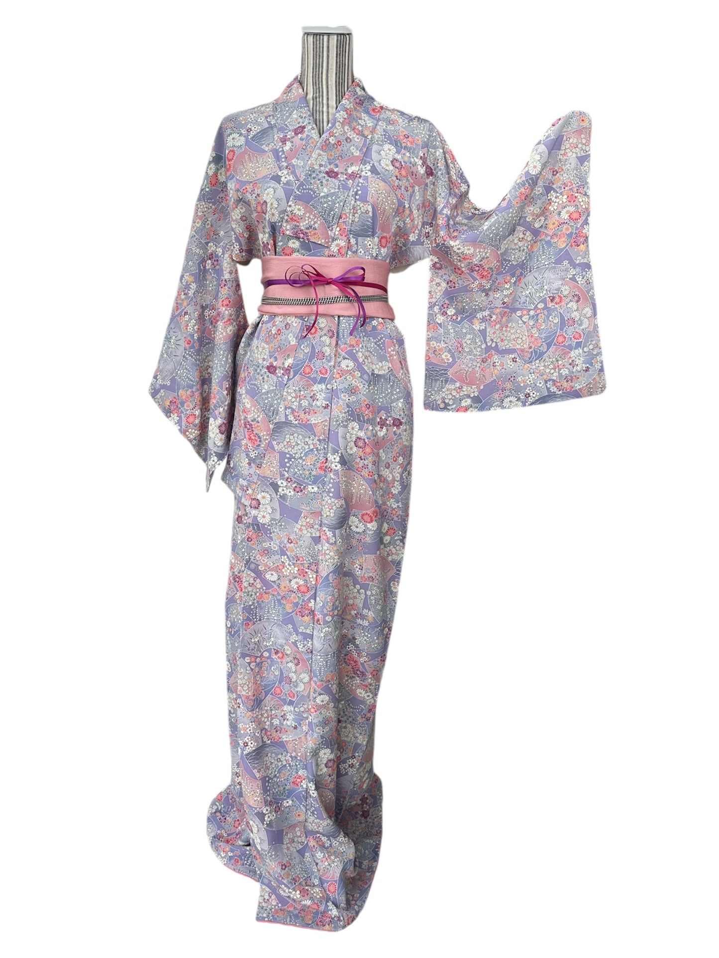 Floral Harmony Fan Kimono