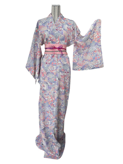 Floral Harmony Fan Kimono