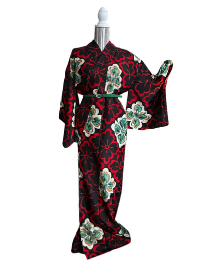 Antique Meisen Floral Kimono