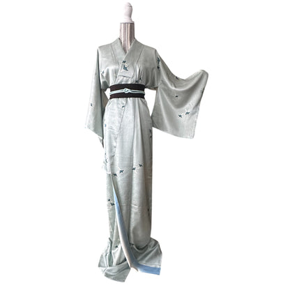 Elegant Flying Crane Kimono