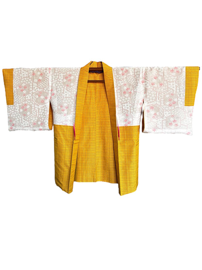 Soft Pongee Yellow Haori