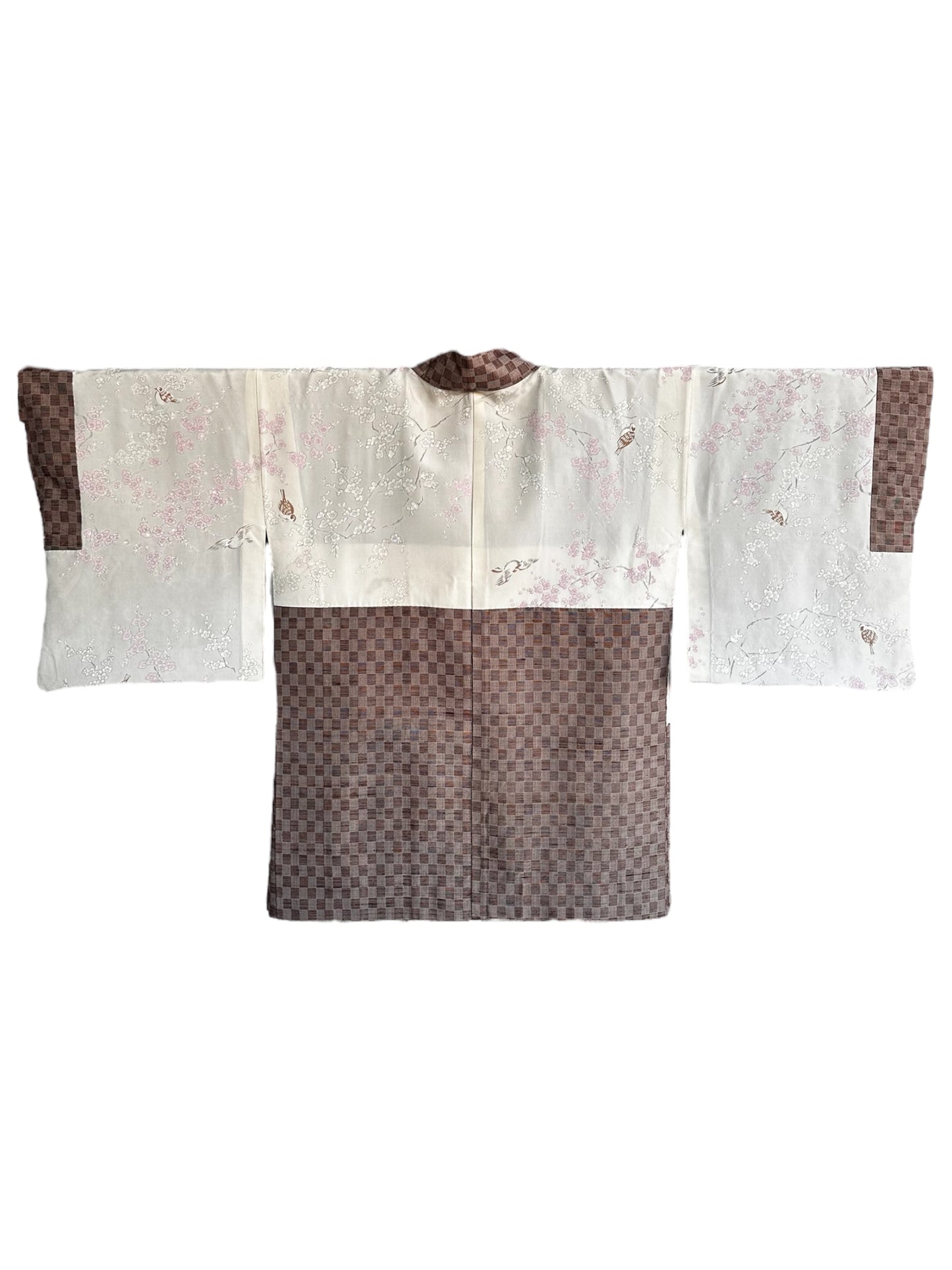 Muted Brown Geometric Haori