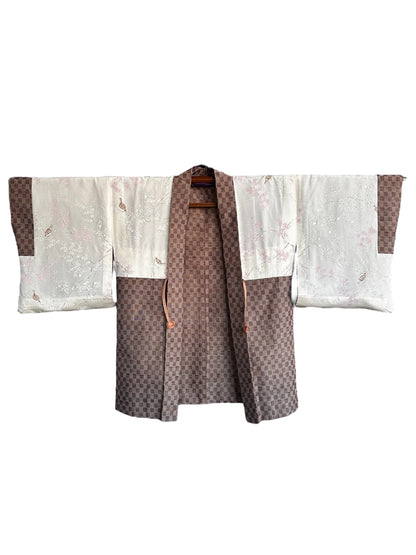 Muted Brown Geometric Haori