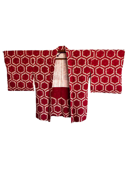 Shibori Kikko Red Haori