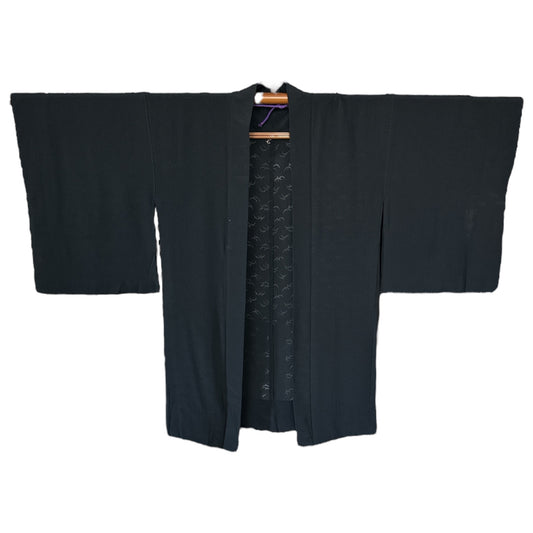 Black Birds Flying Antique Haori