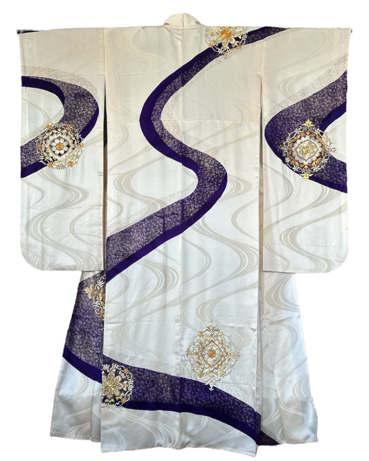 Purple River Furisode
