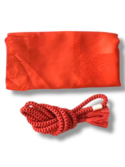 Brick Red Obiage-Obijime Set