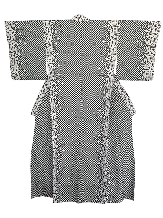Yksivärinen kauneusruudullinen kimono