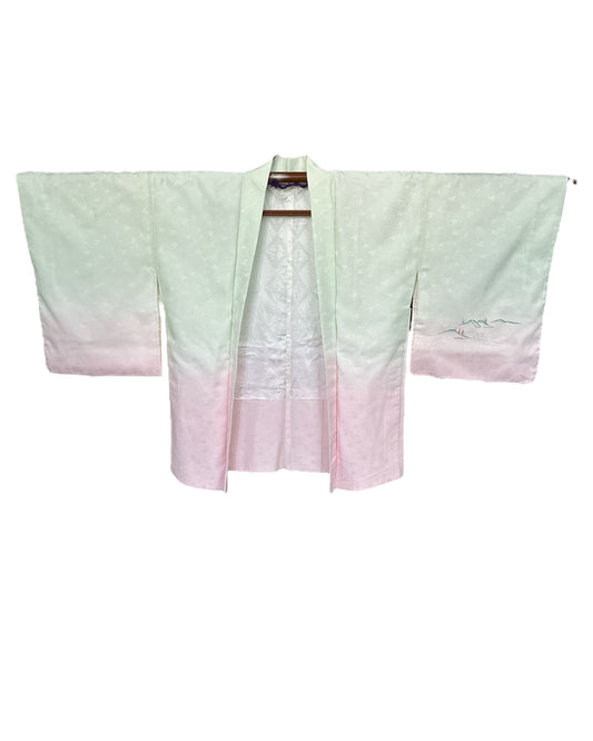 Haori vintage cu tonuri de cer ombré