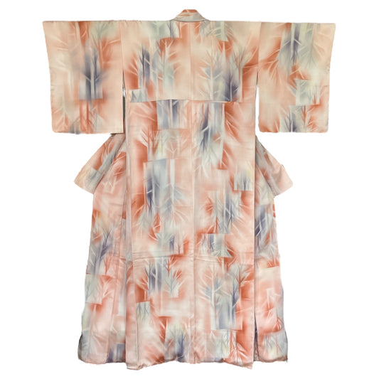 Vintage-pastellivärinen bambukimono